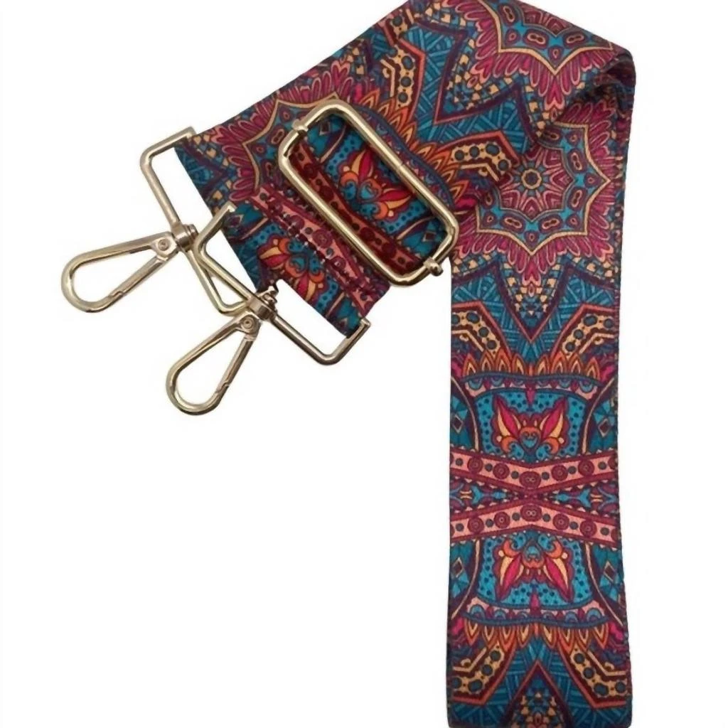 Cthru Women
s Stained Glass Geometric Adjustable Crossbody Bag Purse Strap In Multicolor