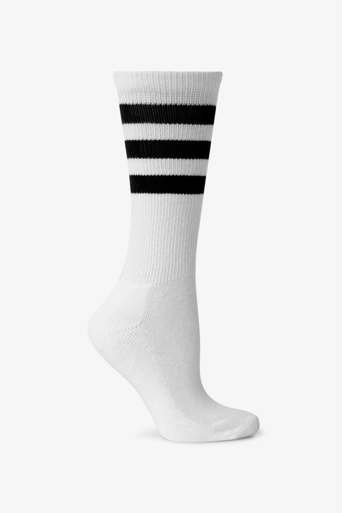 Los Angeles Apparel CALFSOCK - Unisex 3-Stripe Calf Sock 37