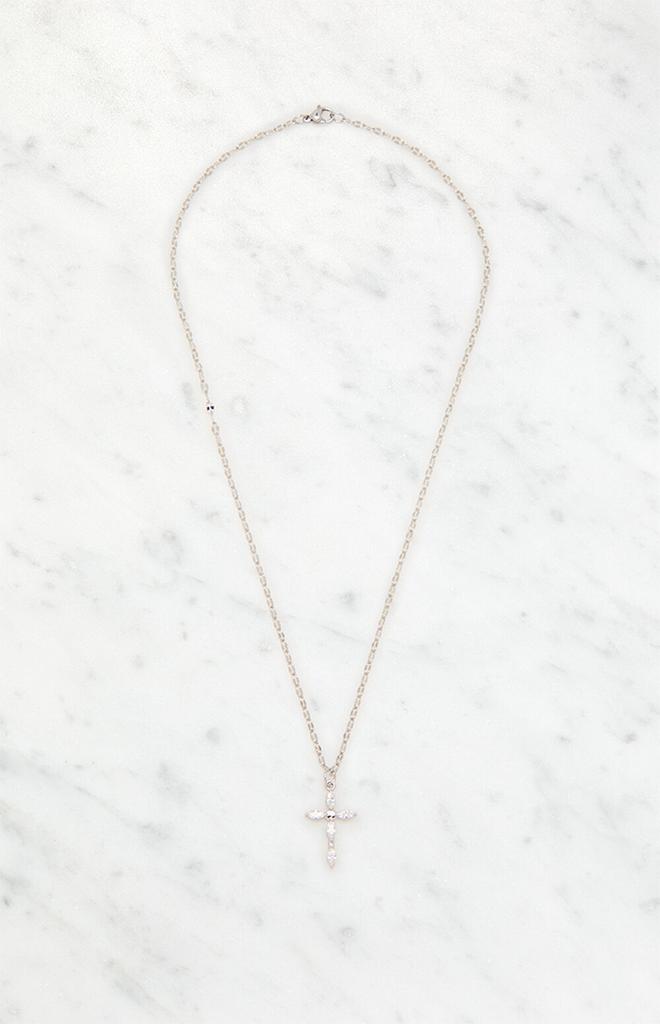 John Galt Rhinestone Cross Necklace