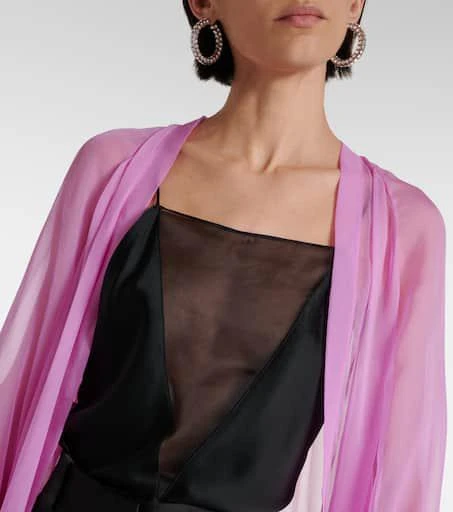 Max Mara Medicea silk chiffon robe 4