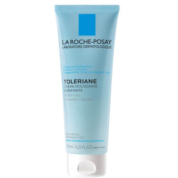 La Roche-Posay La Roche-Posay Toleriane Purifying Foaming Cream Facial Cleanser for Sensitive Skin with Glycerin, 4.22 Fl. Oz.
