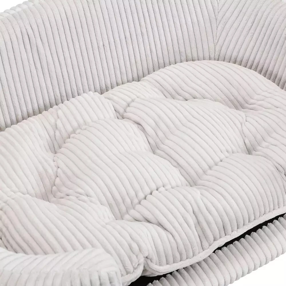 Zeus
Ruta Beige Corduroy Elevated Pet Couch with Wood Legs 11