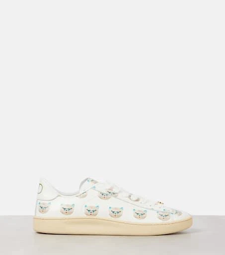 Valentino Royco VLogo printed leather sneakers 4