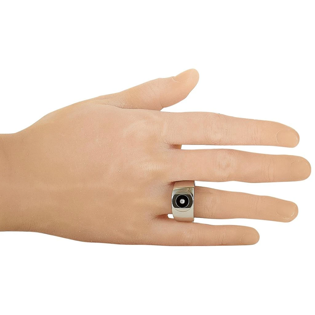 Charriol Sterling Silver Diamond and Onyx Ring 4