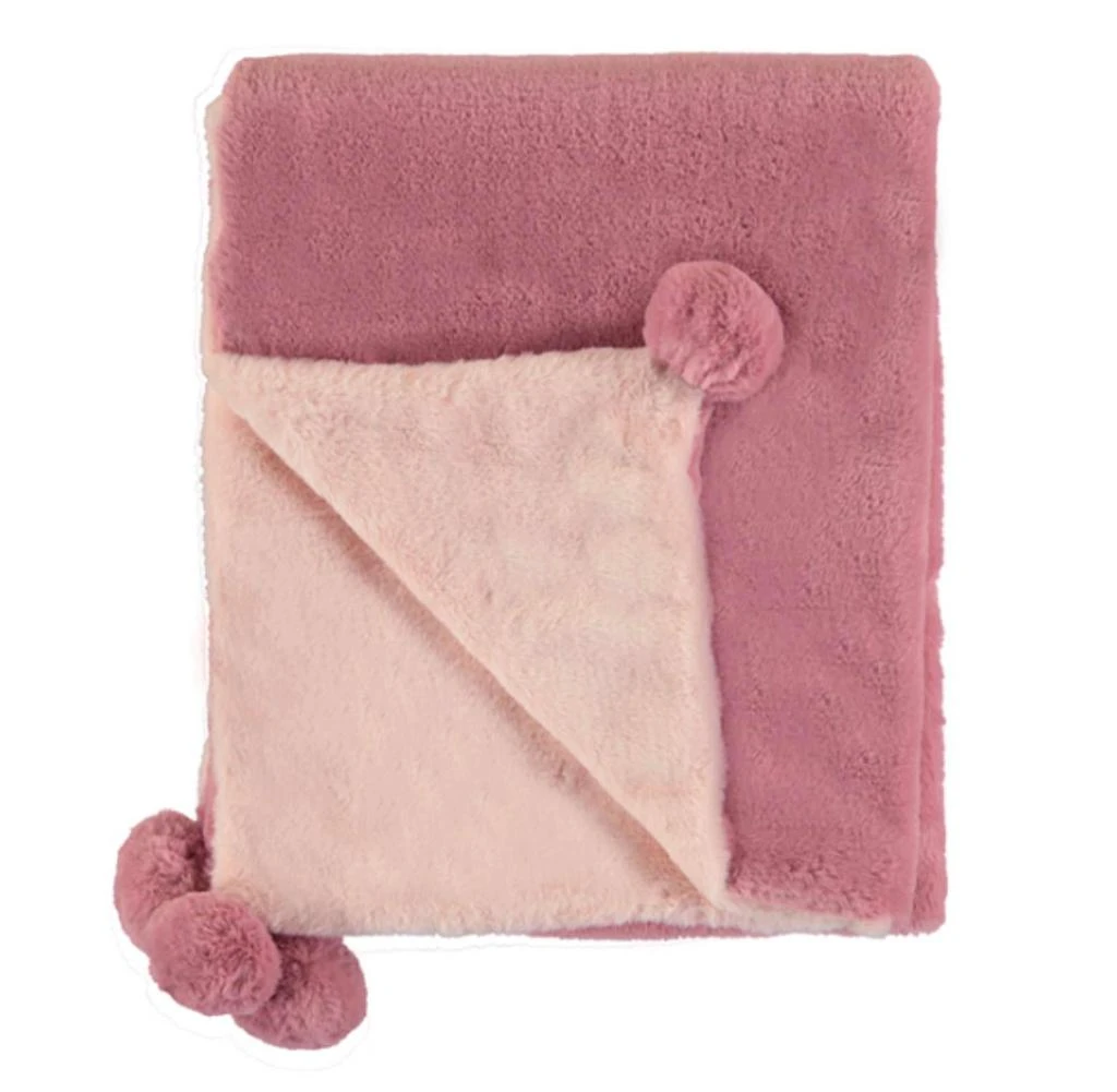 Mayoral Mayoral - Fur Blanket with Pom Poms