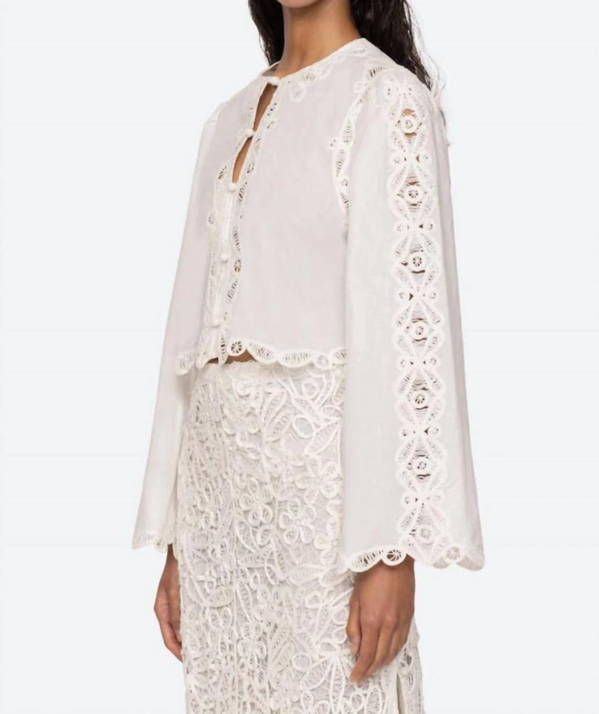 Sea Sea - Elke Soutache Long Sleeve Blouse 2