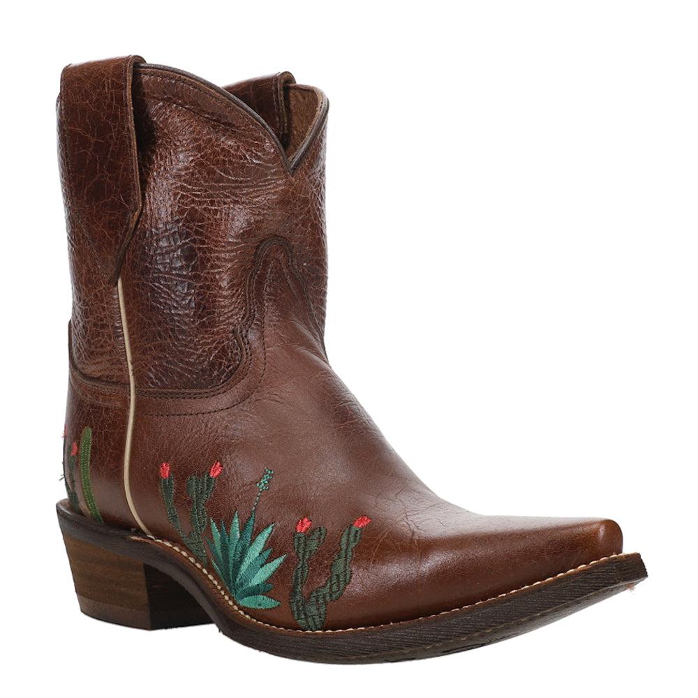 Nocona Boots Agave Embroidery Snip Toe Cowboy Booties