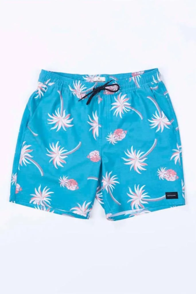Rip Curl Men
s Oasis Party Volleys Trunks In Blue Moon