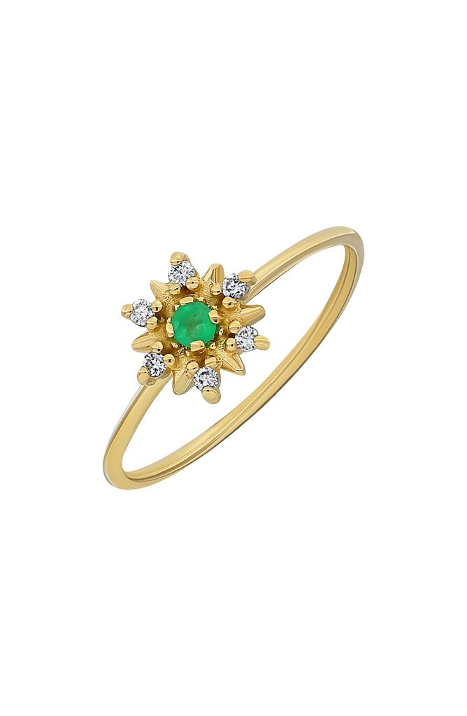 Bony Levy El Mar Trend Emerald & Diamond Ring - 0.06ct.
