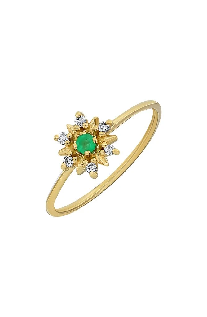 Bony Levy El Mar Trend Emerald & Diamond Ring - 0.06ct. 1