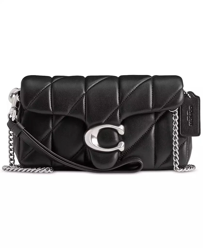 Coach Quilted Pillow Leather Tabby Wristlet with Chain 1