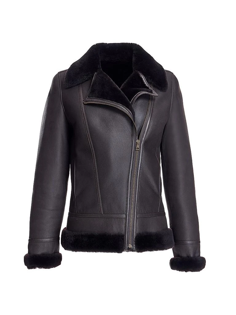 Maximilian Shearling Biker Jacket 1