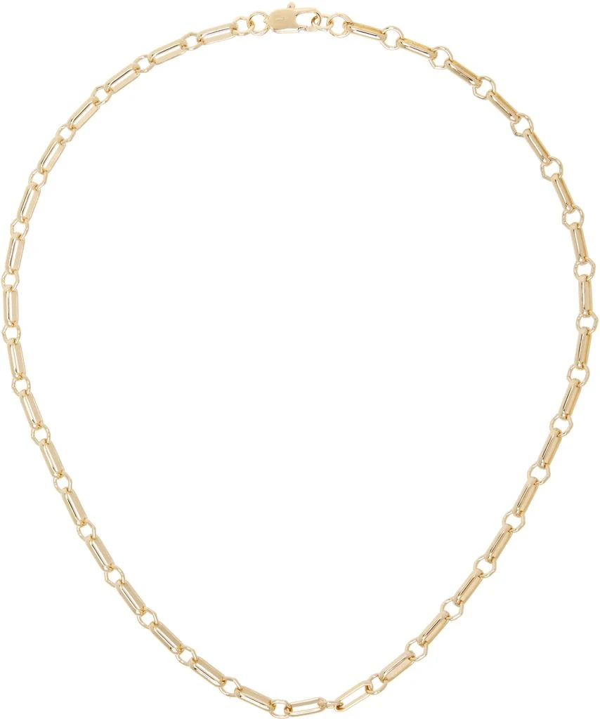 Laura Lombardi Gold Bar Chain Necklace 1