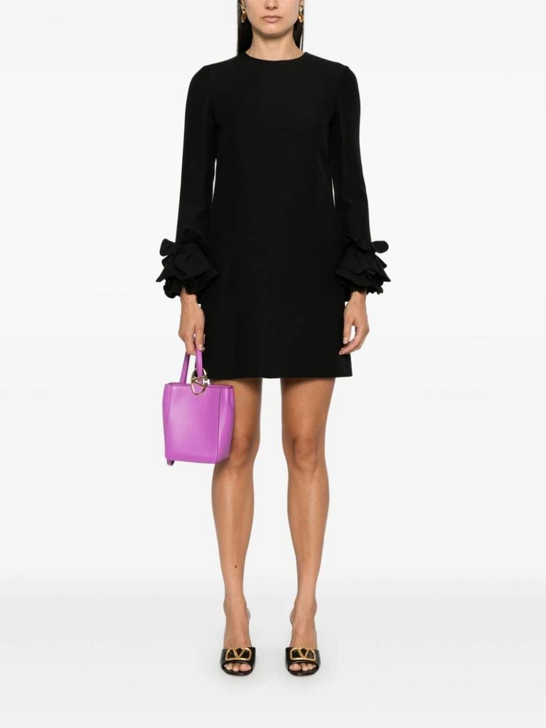 Valentino VALENTINO - Wool And Silk Blend Embroidered Dress 3