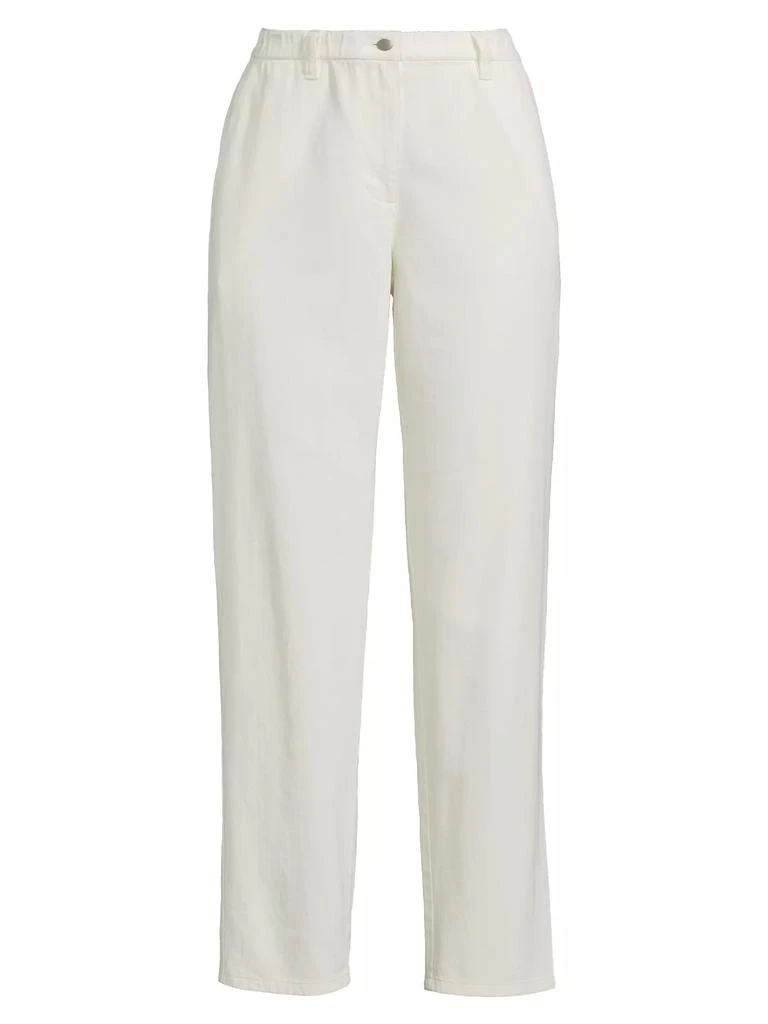 Eileen Fisher Tapered Cotton Ankle Pants 1