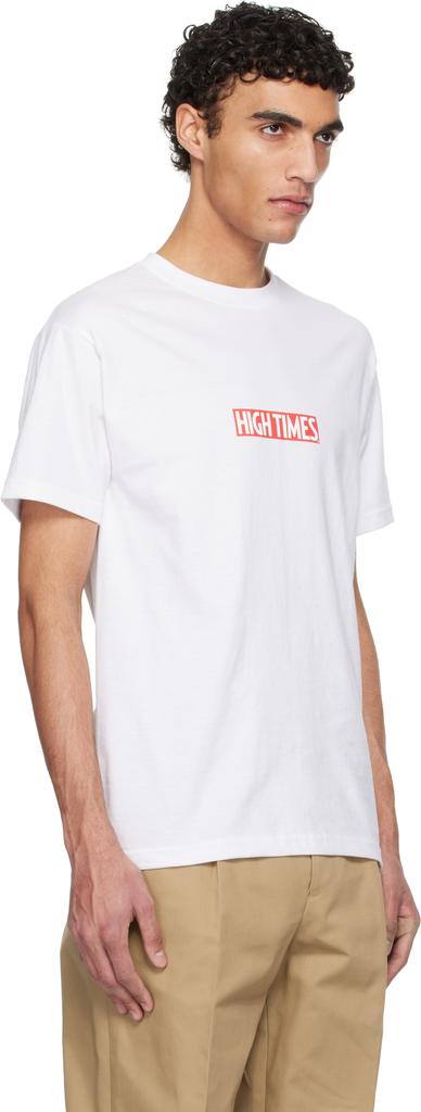 Wacko Maria White High Times Edition Crew Neck T-Shirt