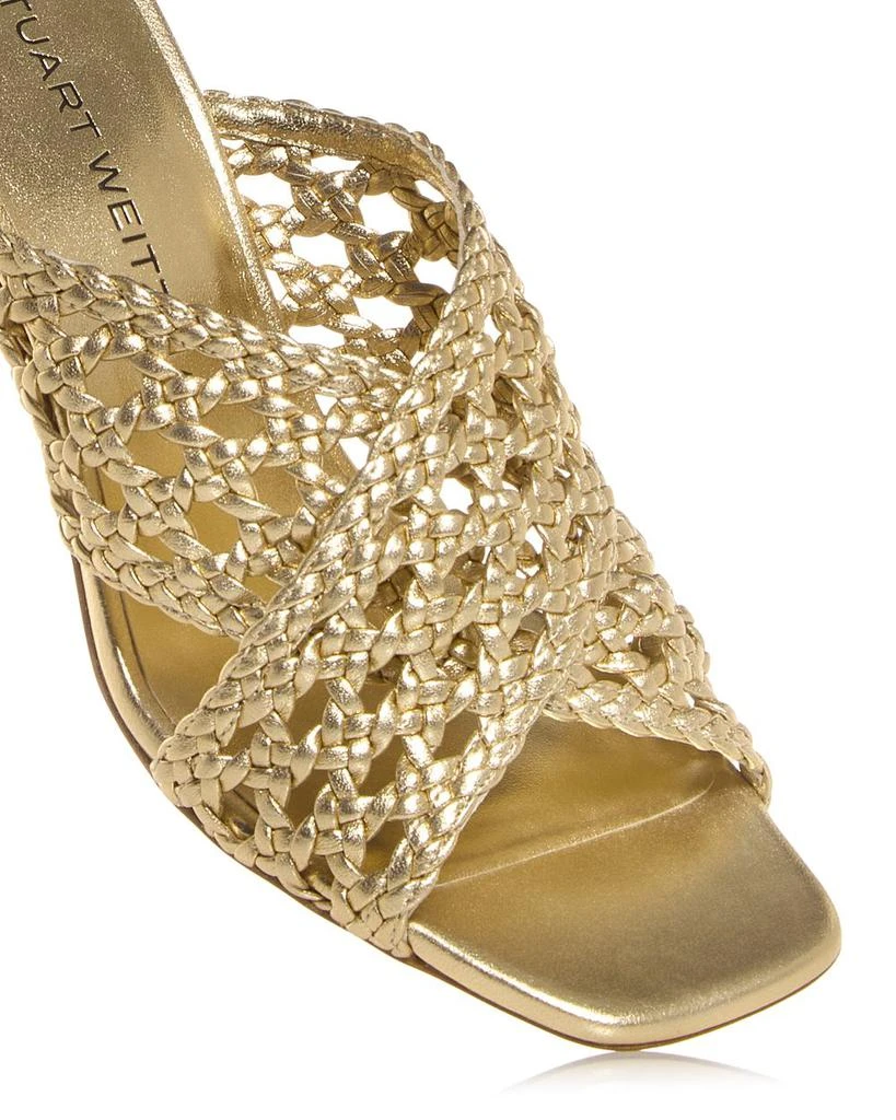 Stuart Weitzman Women's Thea Woven Slide Sandals 5