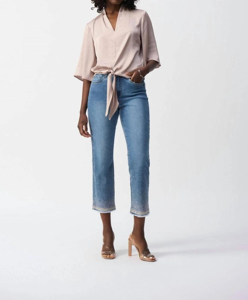 JOSEPH RIBKOFF Joseph Ribkoff - V-neck Tie-front Blouse 4