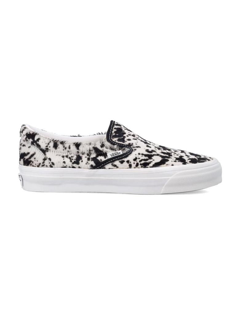 Vans Vans Lx Classic Slip-On 98 Black And White Pony Hair Sneakers