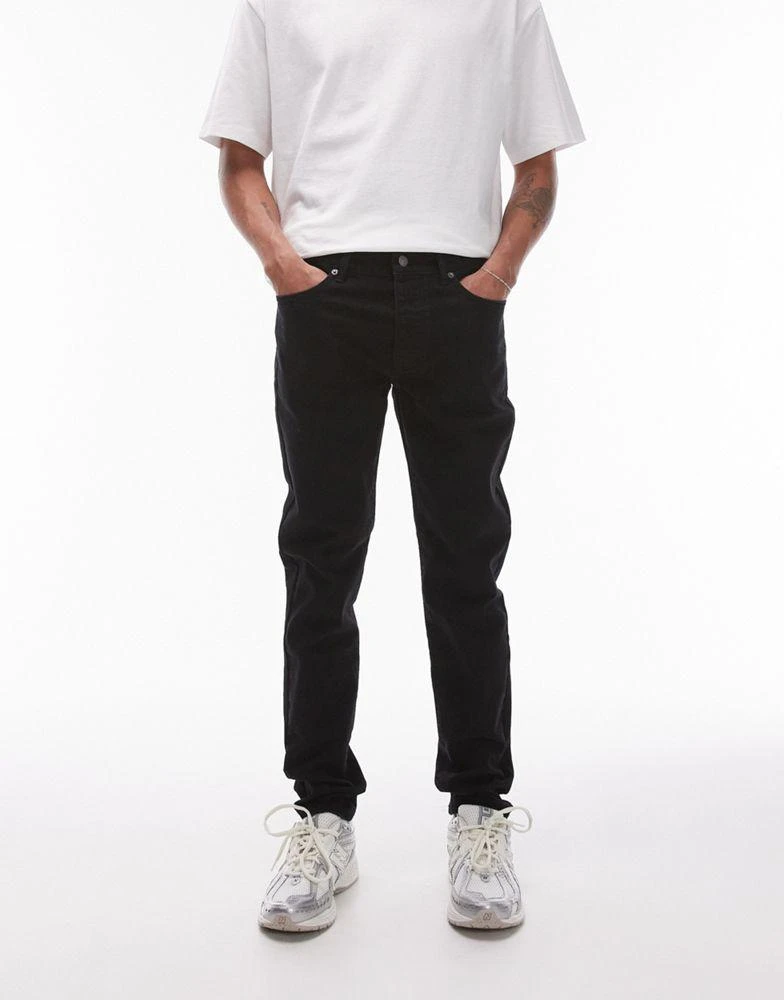 Topman Topman skinny jeans in black 1