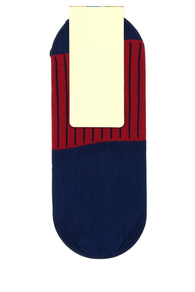 GALLO Two-tone stretch cotton blend invisible socks 1