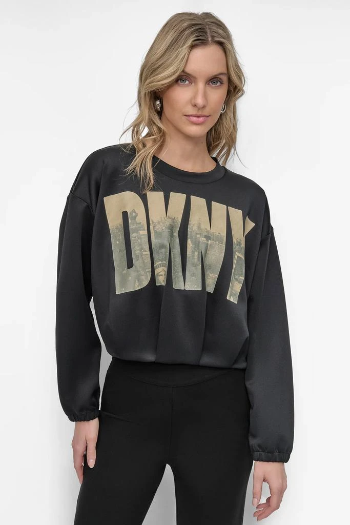 DKNY LONG SLEEVE SOFT HAND SCUBA SOHO CREW 1
