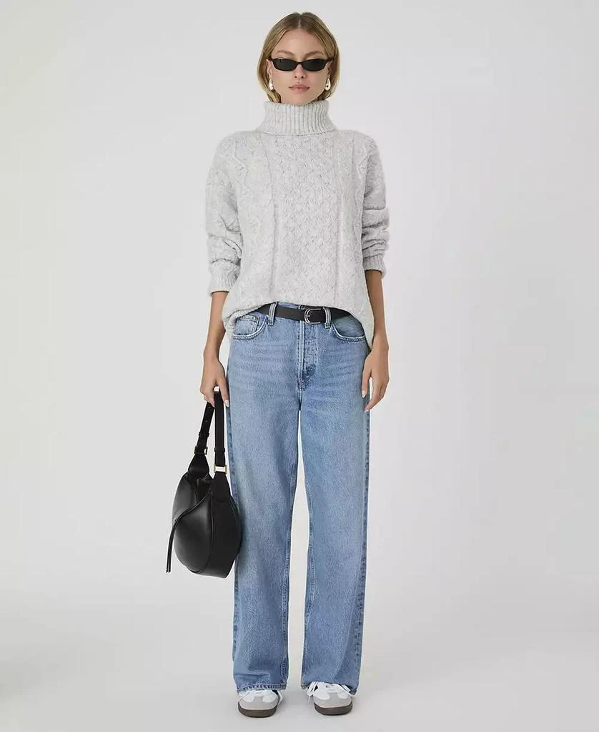 French Connection Women's Makira Cable-Knit Sweater 6