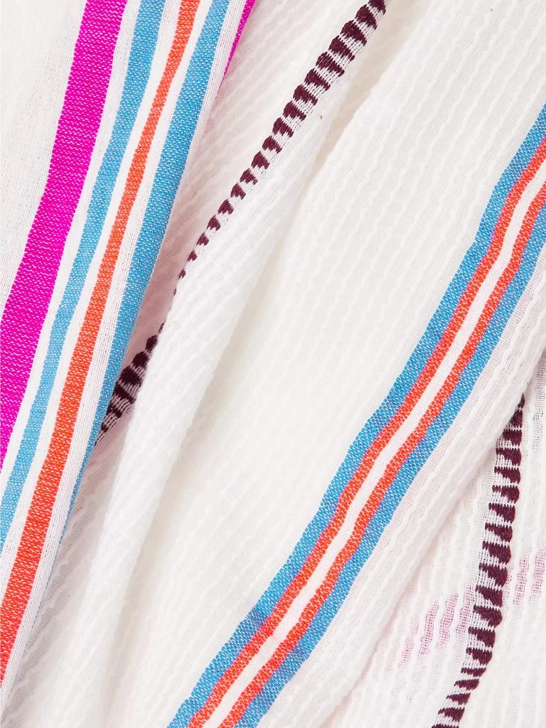 LEMLEM Lema Striped Fringed Cotton-Blend Sarong 6