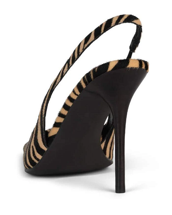 Jeffrey Campbell Women's Youwish-F Pointed Toe Calf Hair Slingback Pumps 4