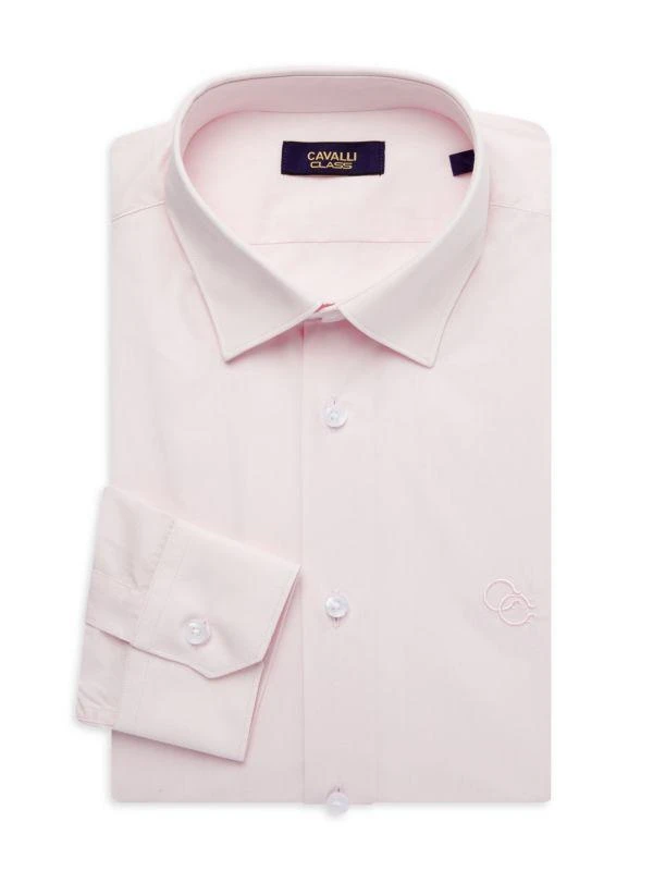 cavalli CLASS Slim Fit Logo Dress Shirt 1