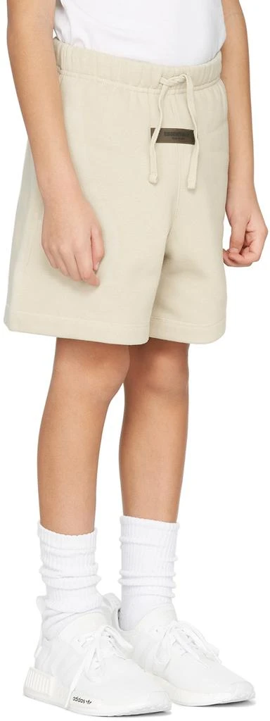 Essentials Kids Beige '1977' Shorts 3