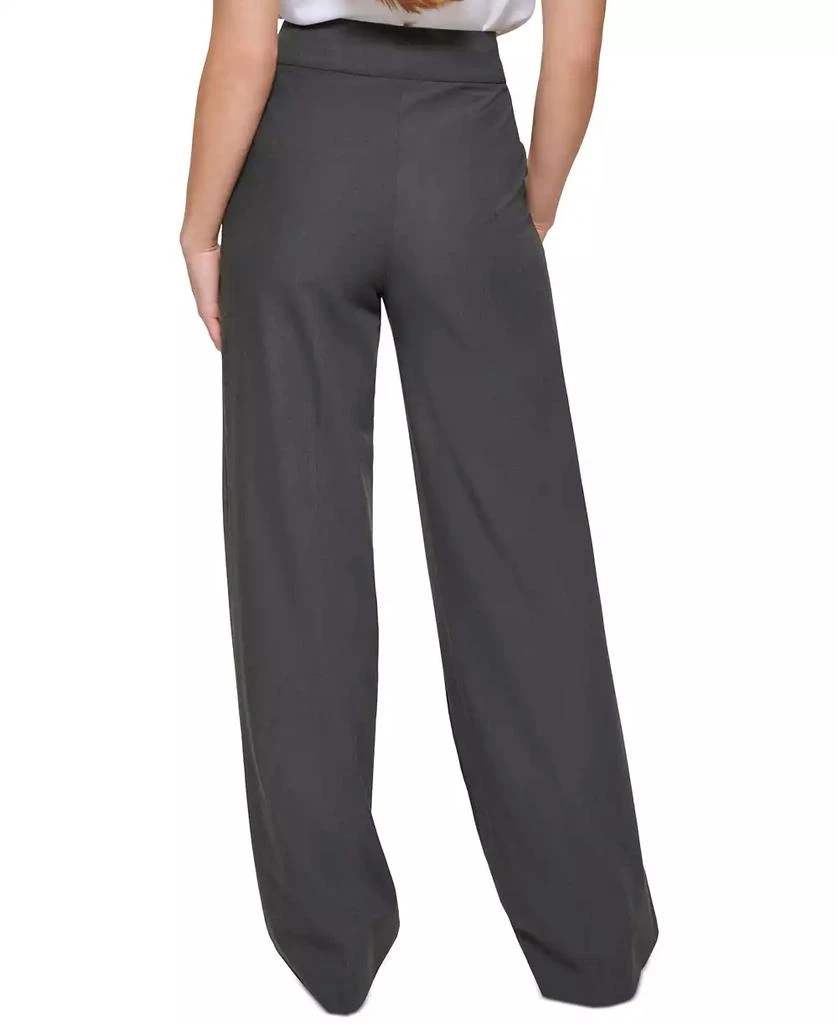 Calvin Klein Women's Whitney Button Front Wide Leg Pants 6