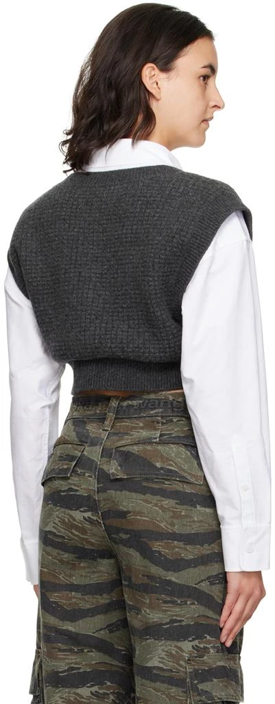 Alexander Wang Gray & White Layered Shirt 3