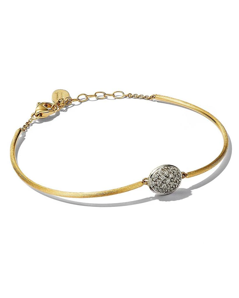 Marco Bicego 18K Two Tone Gold Siviglia Pavé Diamond Bangle Bracelet - 150th Anniversary Exclusive 1