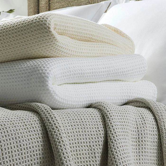 Matouk Chatham Cotton Waffle Bed Blanket 3