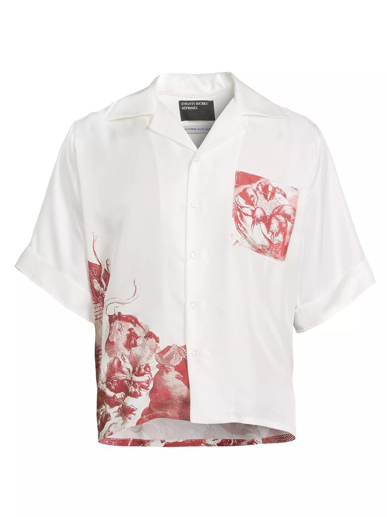 Enfants Riches Déprimés Rat Palace Chemise Silk Short-Sleeve Shirt