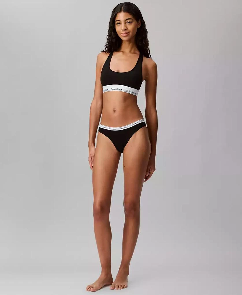 Calvin Klein Women's Modern Logo Thong Underwear QD5043 5