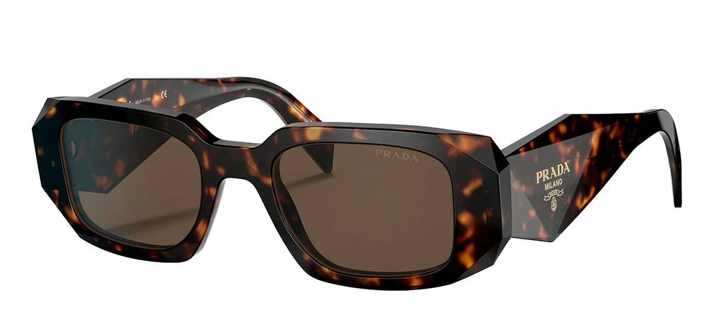 Prada PR 17WS 2AU8C1 49mm Womens Rectangle Sunglasses 1