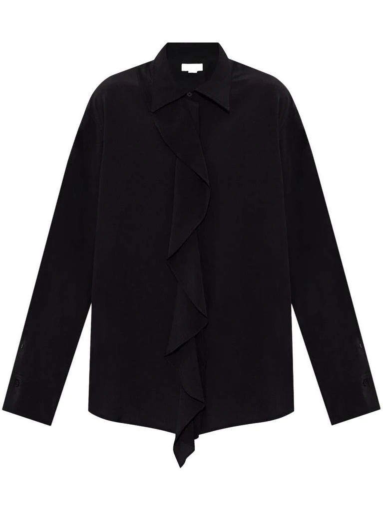 Victoria Beckham Victoria Beckham Asymmetric Ruffle Blouse Clothing 1