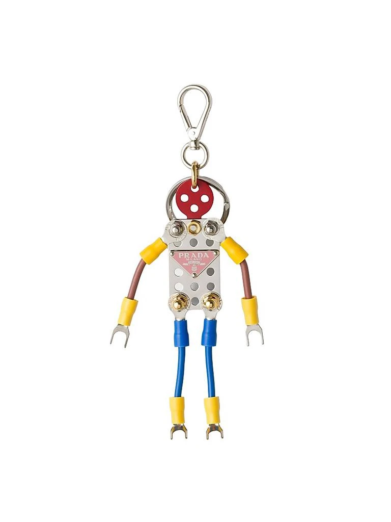 Prada Metal Robot Bag Charm