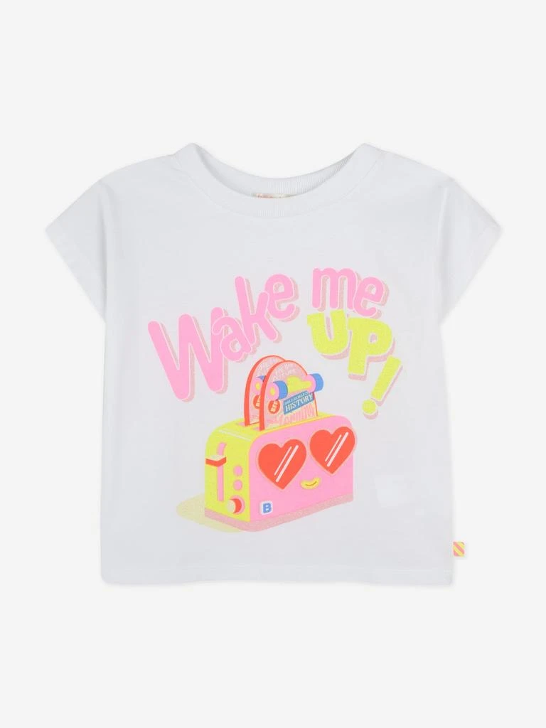 Billieblush Girls Wake Me Up! T-Shirt in White 1