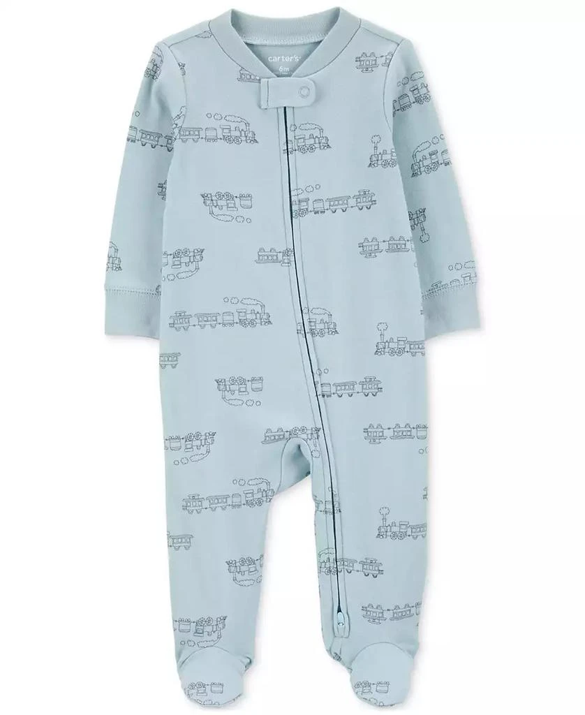 Carter's Baby Boys and Baby Girl 2-Way-Zip Cotton Sleep & Play Footed Pajamas 1