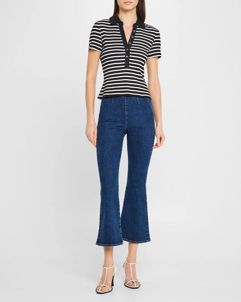 VERONICA BEARD Kearney Short-Sleeve Polo Tee 2