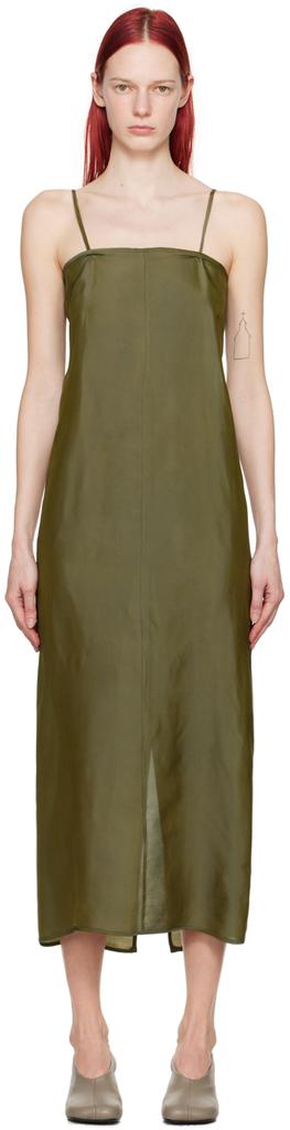 Gabriela Coll Garments Khaki No.269 Maxi Dress