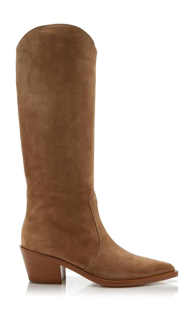 Gianvito Rossi Gianvito Rossi - Suede Western Boots - Tan - IT 40 - Moda Operandi 1