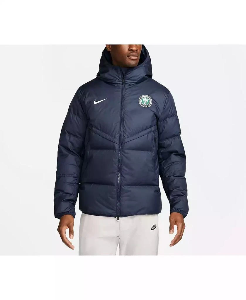 NIKE Men's Black Nigeria National Team Strike Hoodie Full-Zip Jacket 2