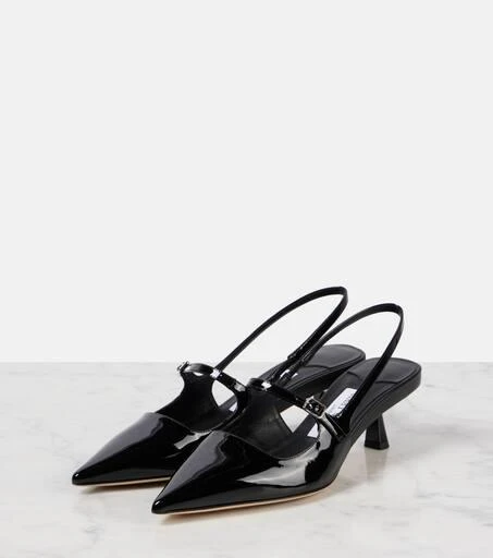 Jimmy Choo Didi 45 patent leather slingback pumps 4