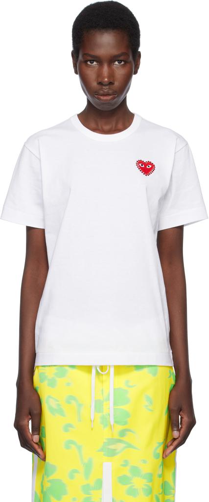 COMME des GARSONS GIRL Mao Yoshino Tシャツ Comme des Garçons Girl X Mao Yoshino Floral-Print Crewneck T-Shirt