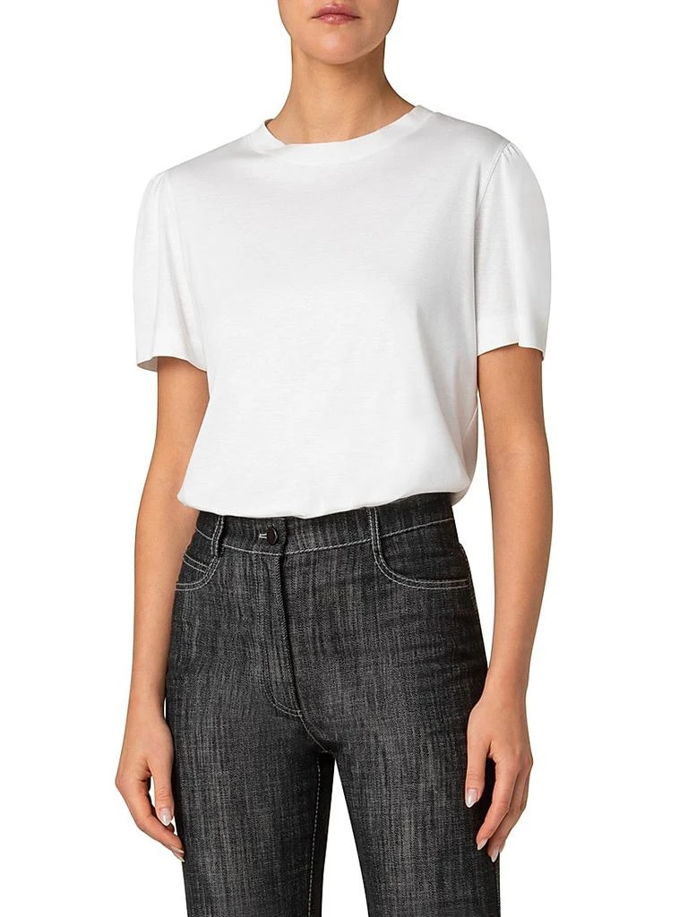 Akris Cotton Puff-Sleeve T-Shirt 3