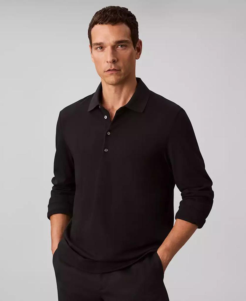 Calvin Klein Men's Long-Sleeve Classic Fit Polo Shirt